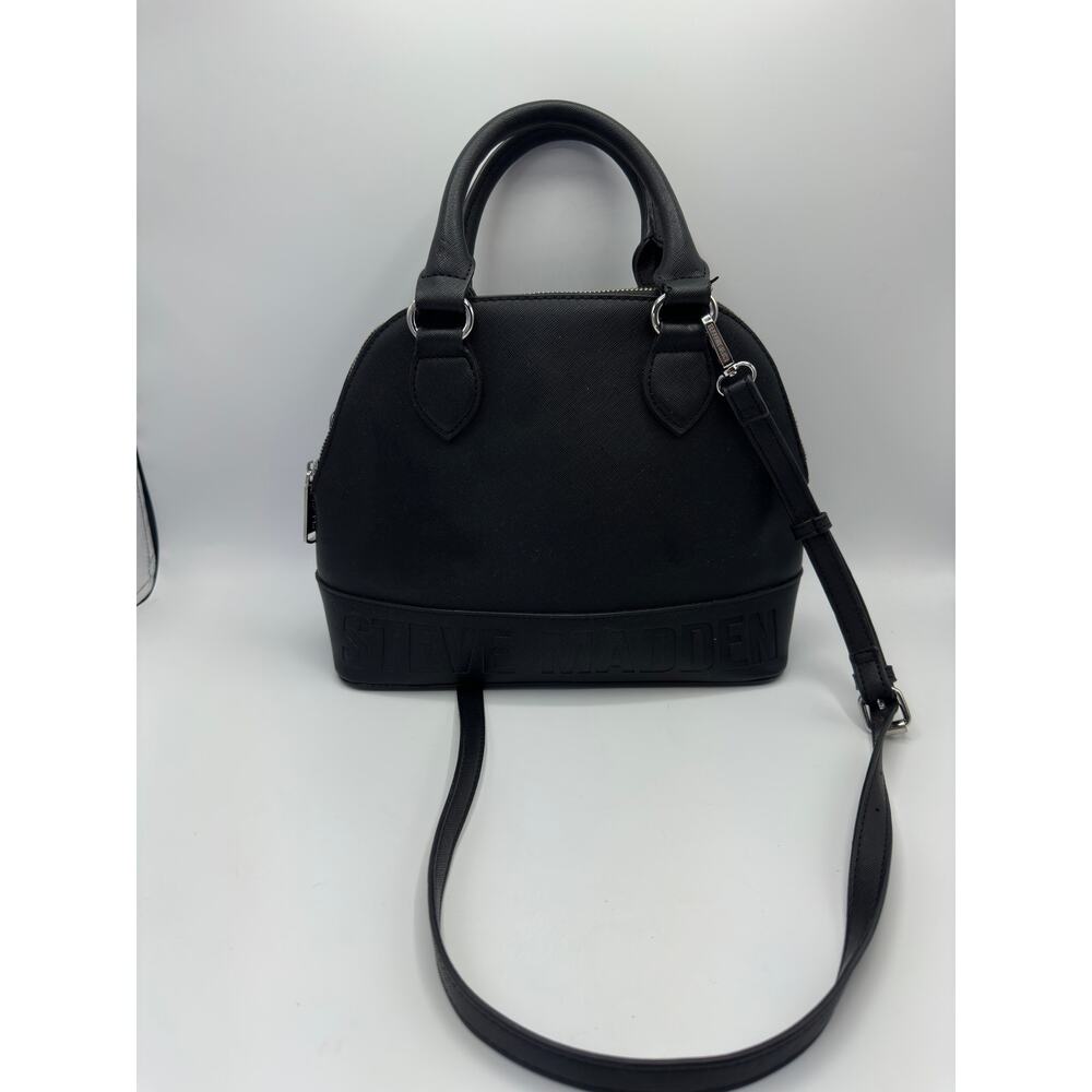✨ Steve Madden Brevvy Black Textured Satchel Crossbody ✨